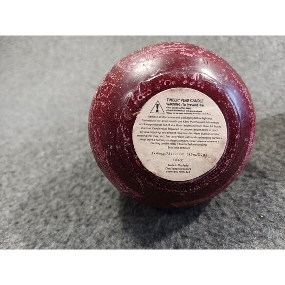 Timber Pear Candles Lot Of 3 Vance Kitira Rust Look & 1 Cracker Barrel - Picture 4 of 7